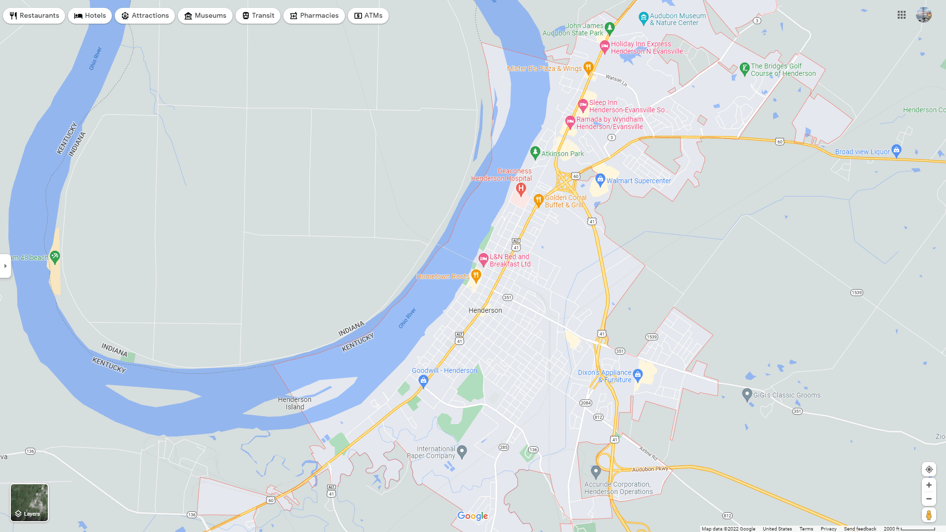 Georgetown map
